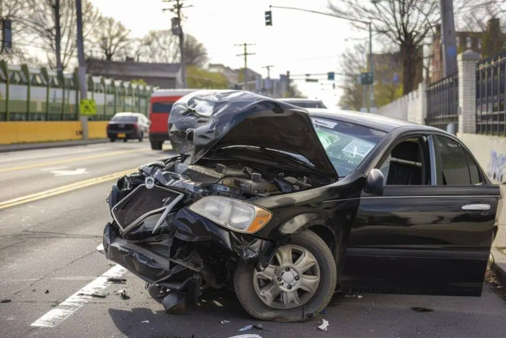 Car Accident on the roadside