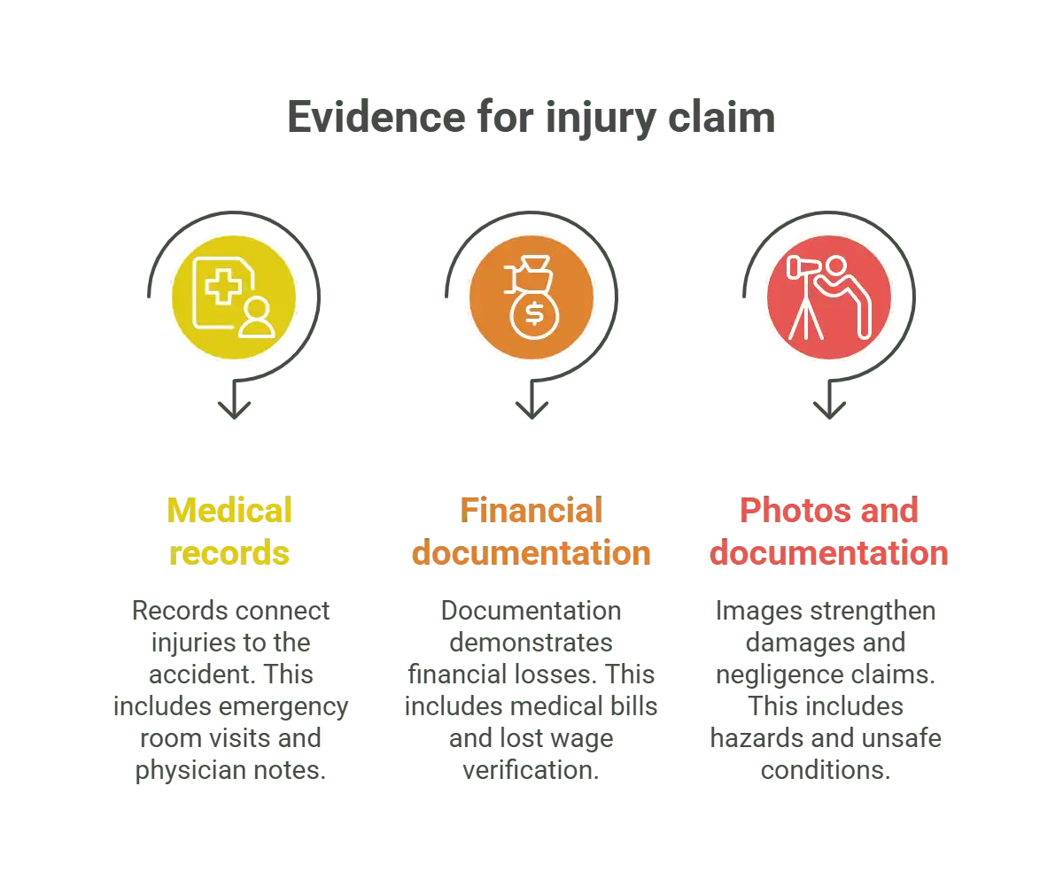 Evidence of damages - visual selection