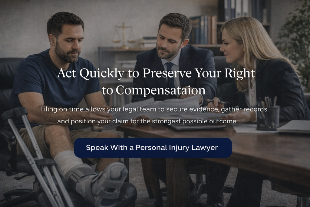 Talking with lawyers after ankle injury