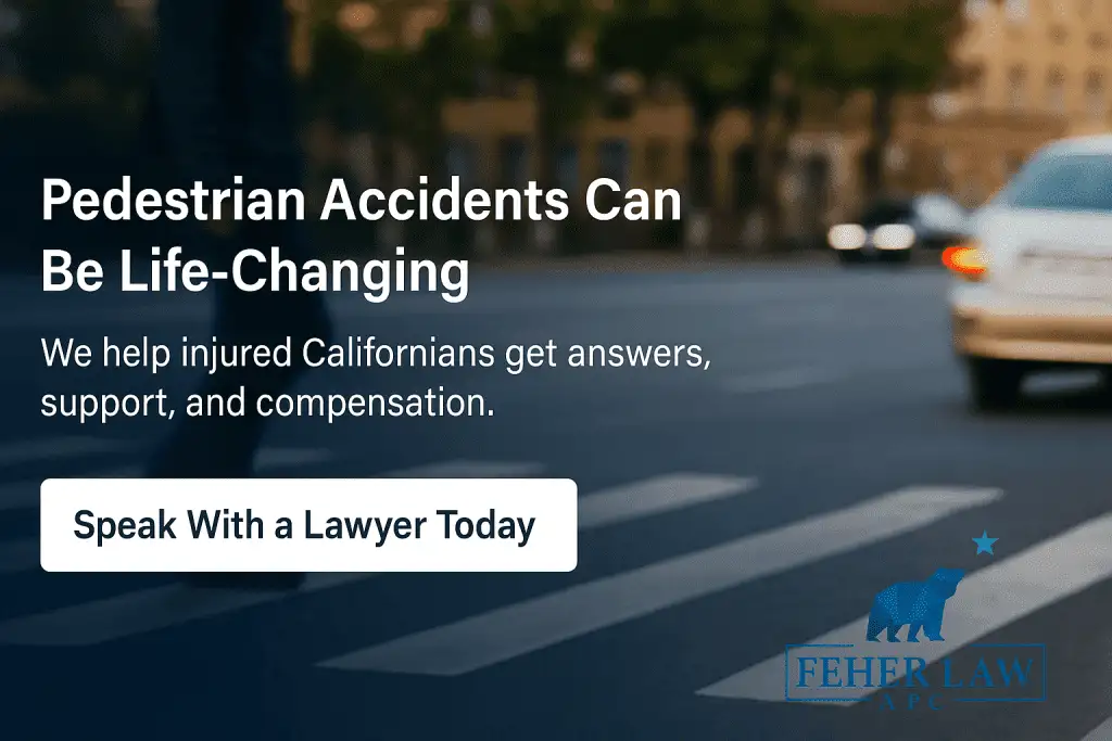 pedestrian accidents can be life-changing - we help injured Californians get compensation
