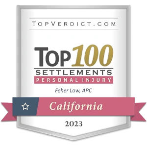 firm-badge-top-100-personal-injury-settlements-california-2023-feher-law