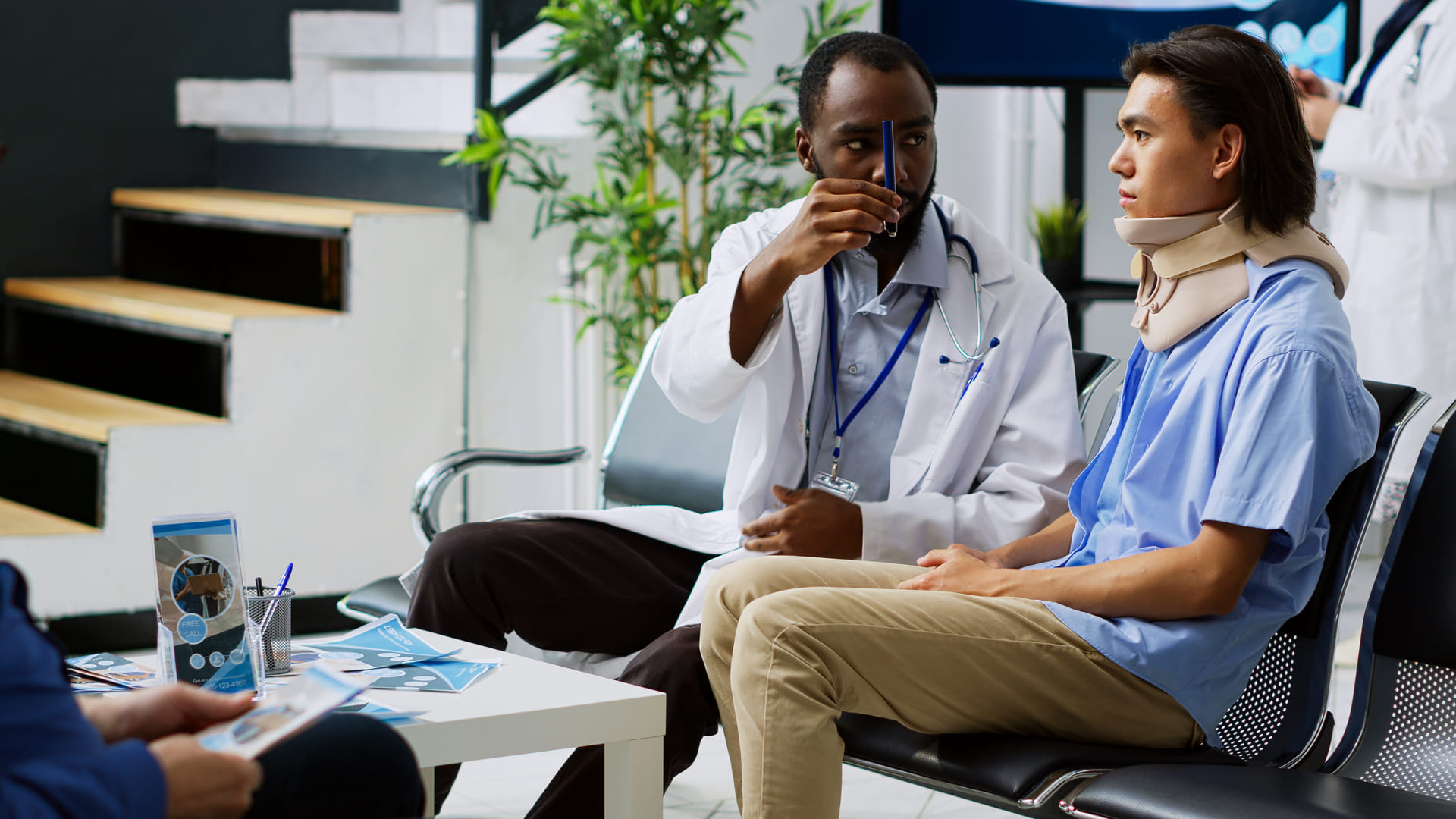 doctor talking to patient