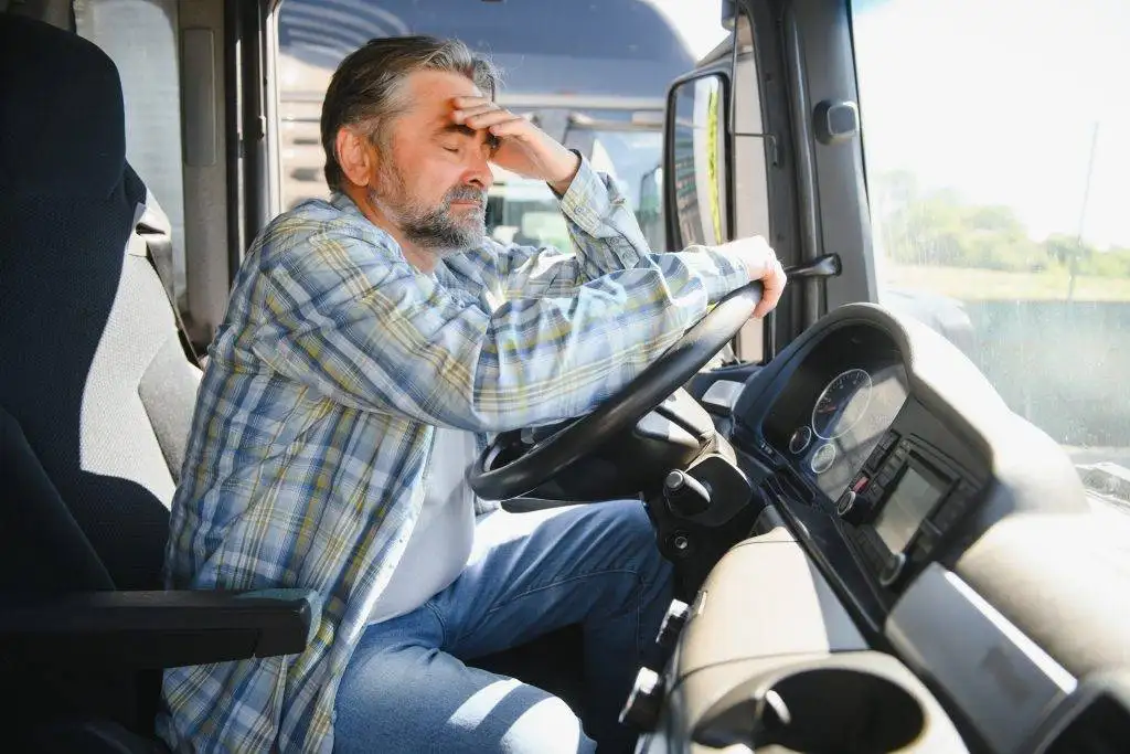 tired truck driver